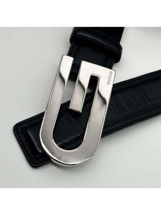 Gucci Era Leather Belt Black Vintage main image 4